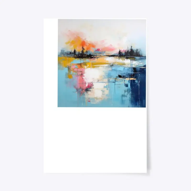 Abstract serene landscape