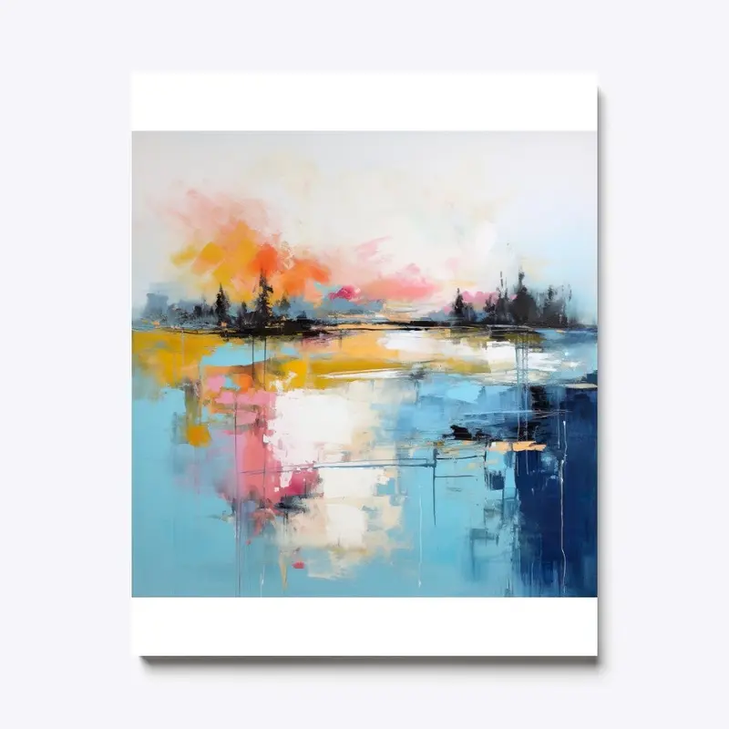 Abstract serene landscape