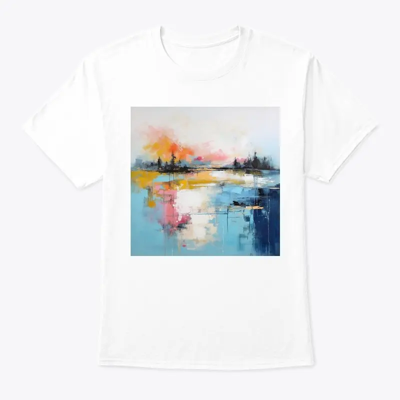 Abstract serene landscape