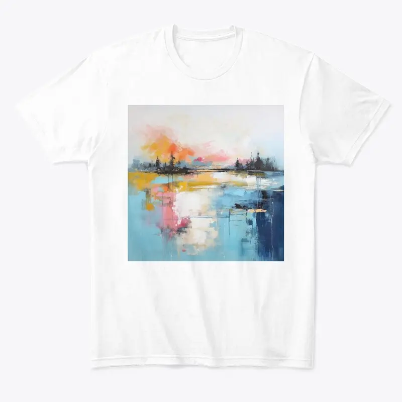 Abstract serene landscape